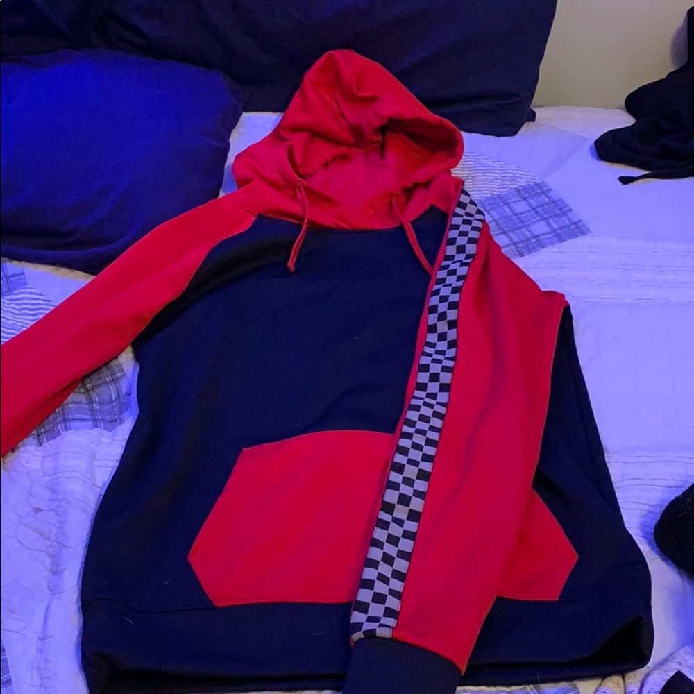 a hoodie
